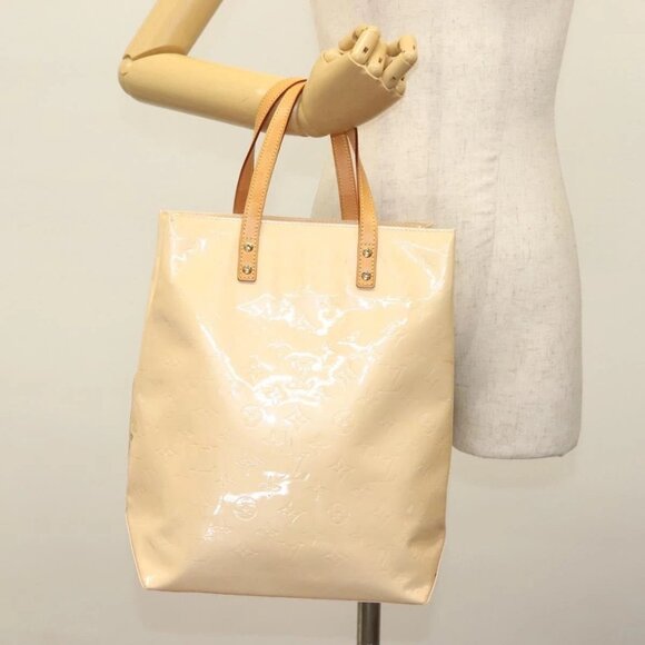 LOUIS VUITTON Vernis Reade MM Hand Bag Marshmallow Pink M91304 LV Auth 140351 - Picture 3 of 16